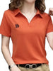 Plus Size Collared Neck Short-Sleeve Polo