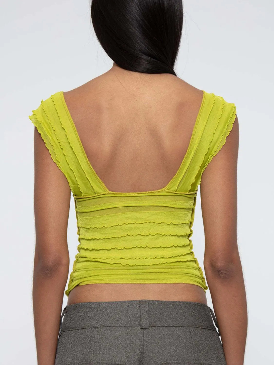 Ruched Solid Tank - Ladyez