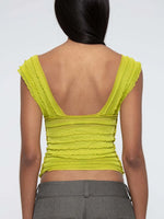Ruched Solid Tank - Ladyez