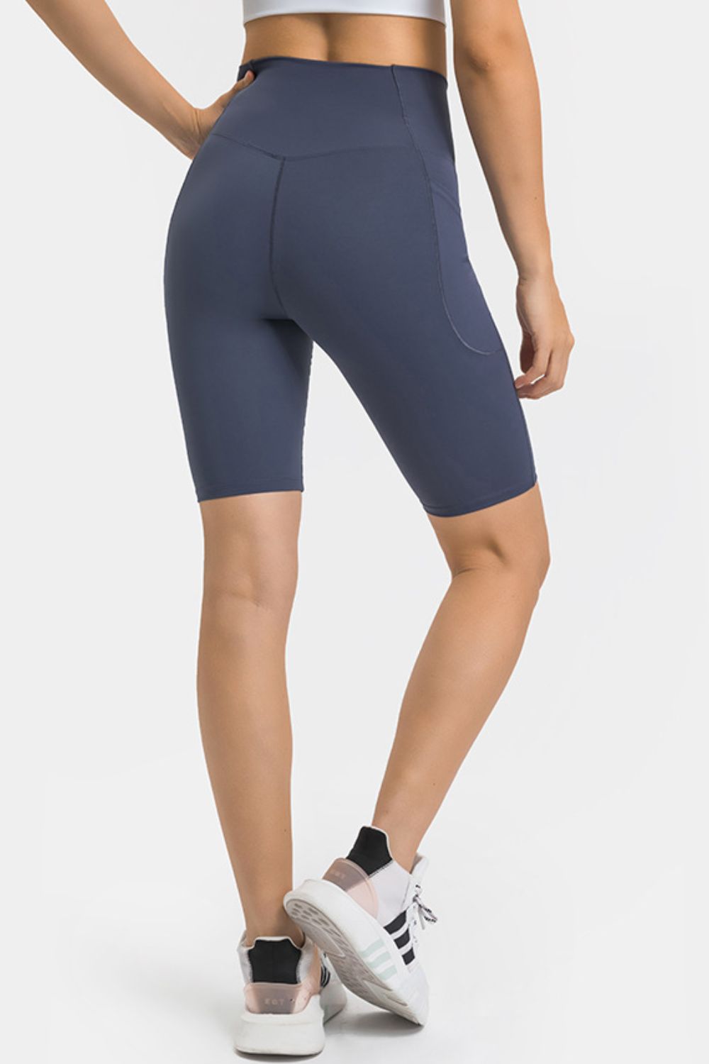 Millennia High Waist Biker Shorts with Pockets - Ladyez