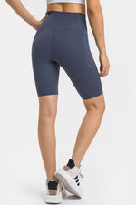 Millennia High Waist Biker Shorts with Pockets - Ladyez