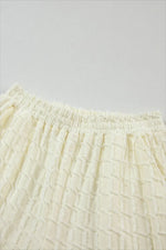 Textured Round Neck Top and Pants Set