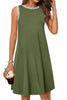Round Neck Sleeveless Mini Tank Dress