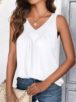 Ruched V-Neck Tank