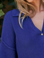 Ribbed Knit Long Sleeve Romper