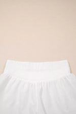 High Waist Ribbed Waistband Shorts