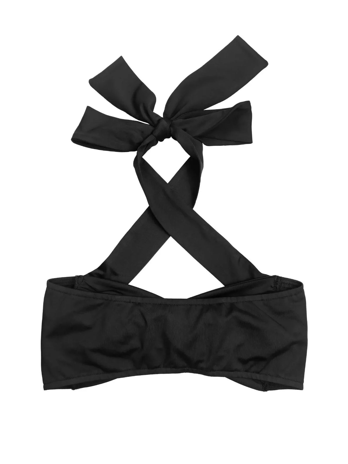 Halter Neck Twist Top and High-Waisted Ruched Capris Set