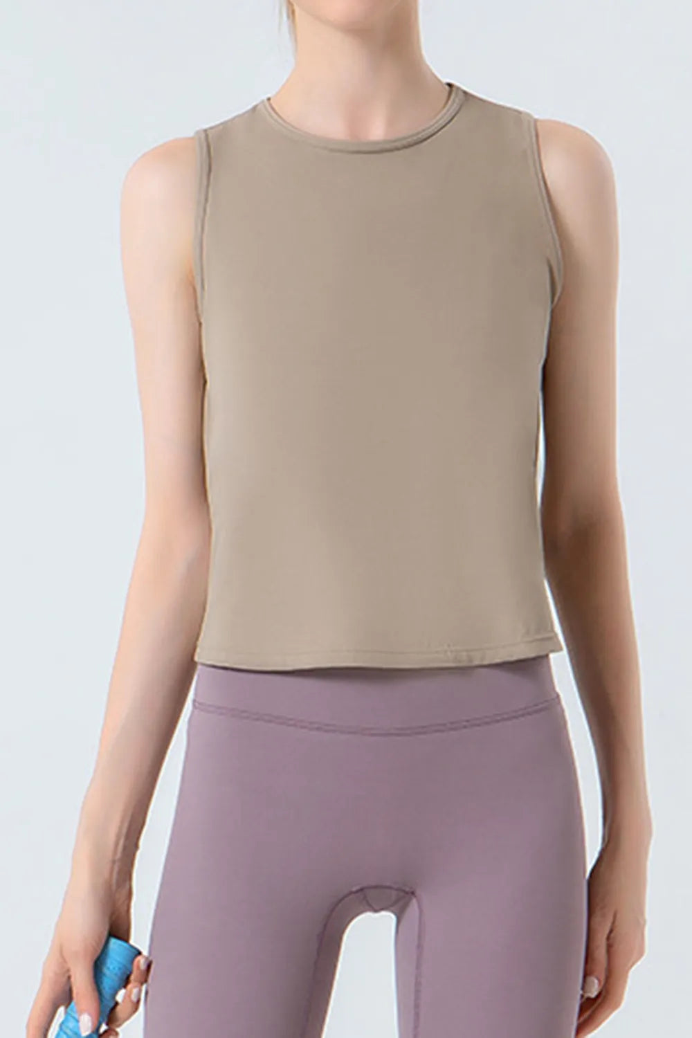 Round Neck Active Tank - Ladyez