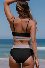 Scoop Neck Spaghetti Strap Two-Piece Swim Set - Ladyez