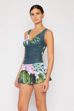 Marina West Swim Full Size Clear Waters Swim Dress in Aloha Forest - Ladyez