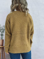 Round Neck Raglan Sleeve Sweater