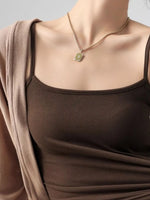 Ribbed Scoop Neck Cami Top - Ladyez