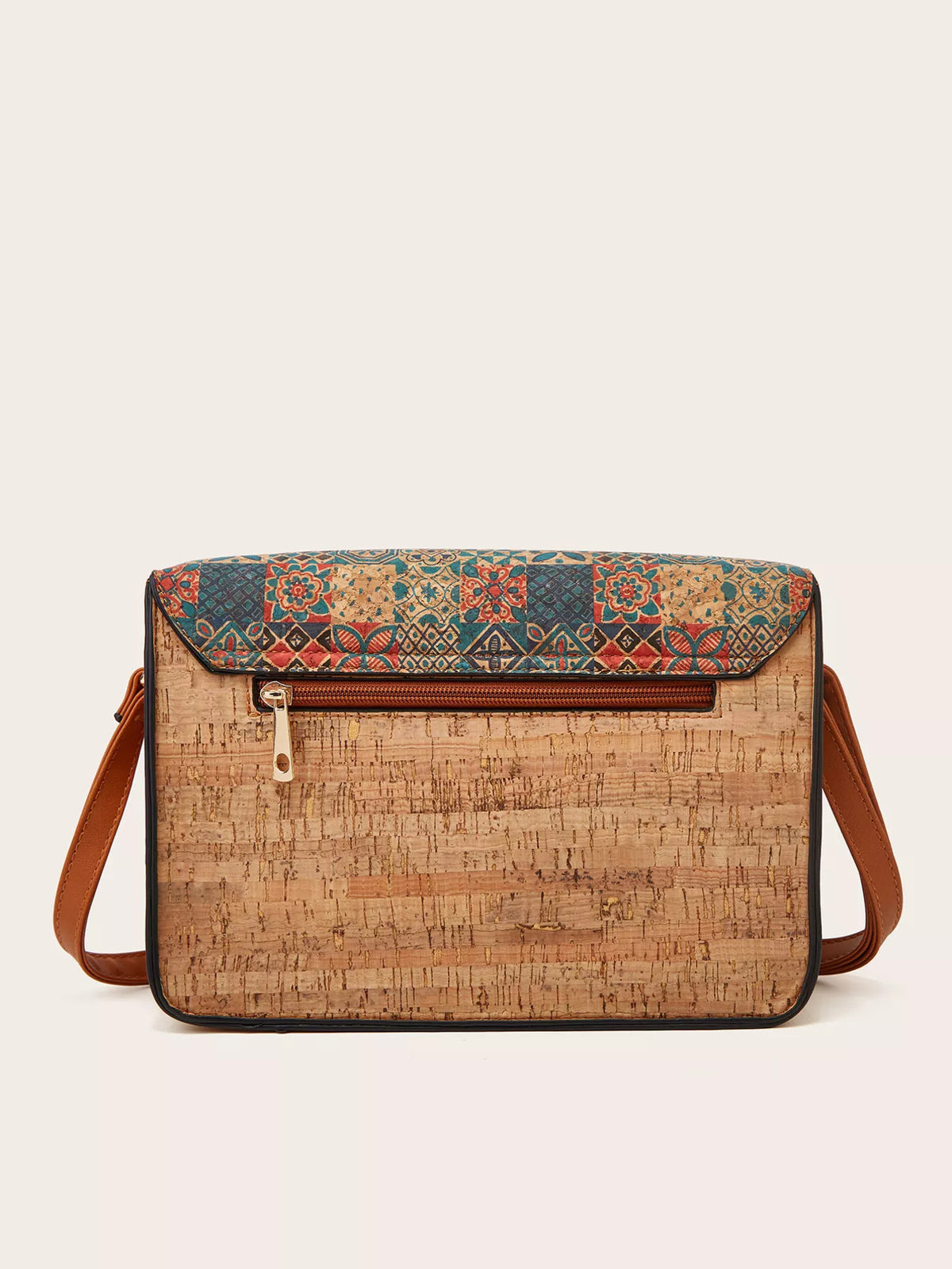 Vintage Pattern PU Leather Crossbody Bag