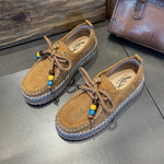 Round Toe Platform Loafers
