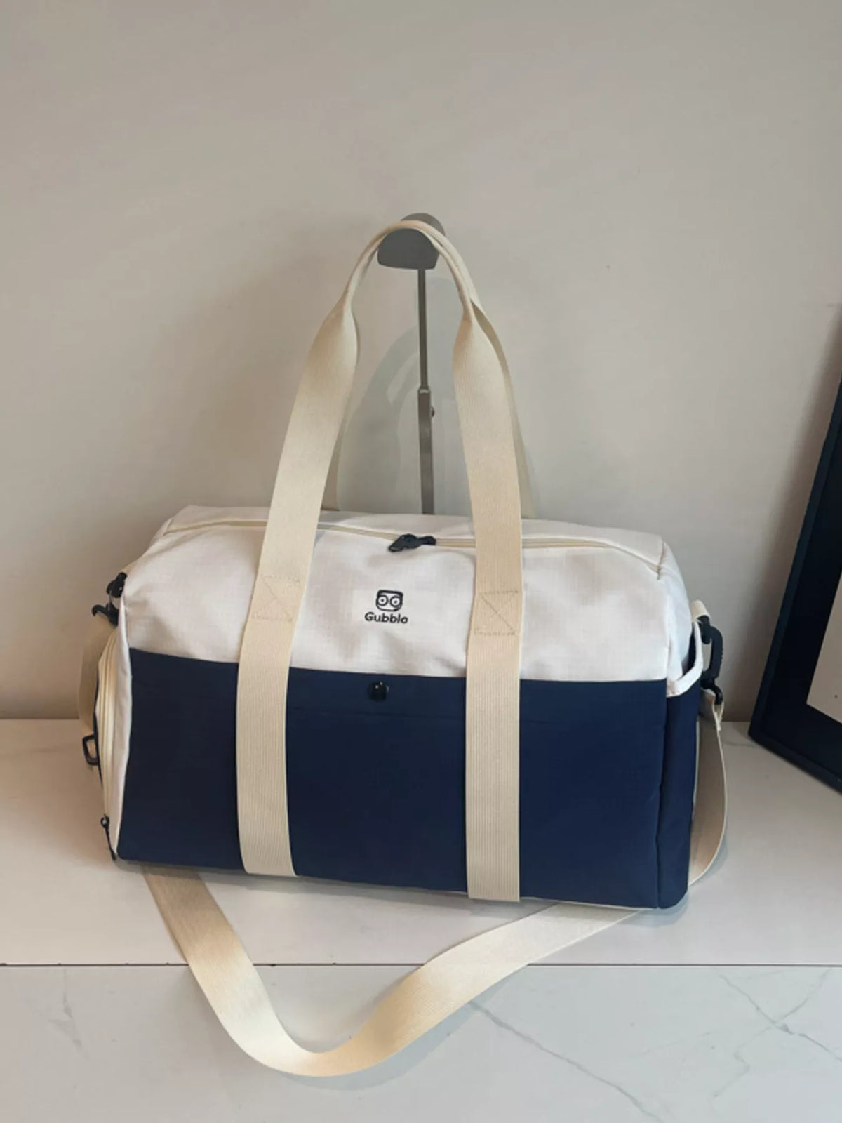Two-Tone Duffle Bag
