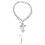 Pearl Cross Pendant Necklace 3 Piece Set