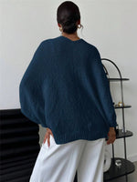 Twist-Front Textured Knit Cardigan