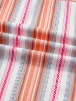 Striped Button-Down Short Sleeve Shirt