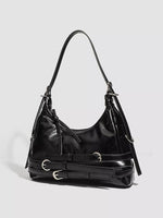 Buckled Strap Shoulder Bag