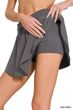 Zenana Soft Woven Active Skorts