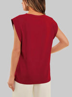 Florira Round Neck Cap Sleeve T-Shirt