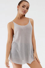 Scoop Neck Spaghetti Strap Knit Cami