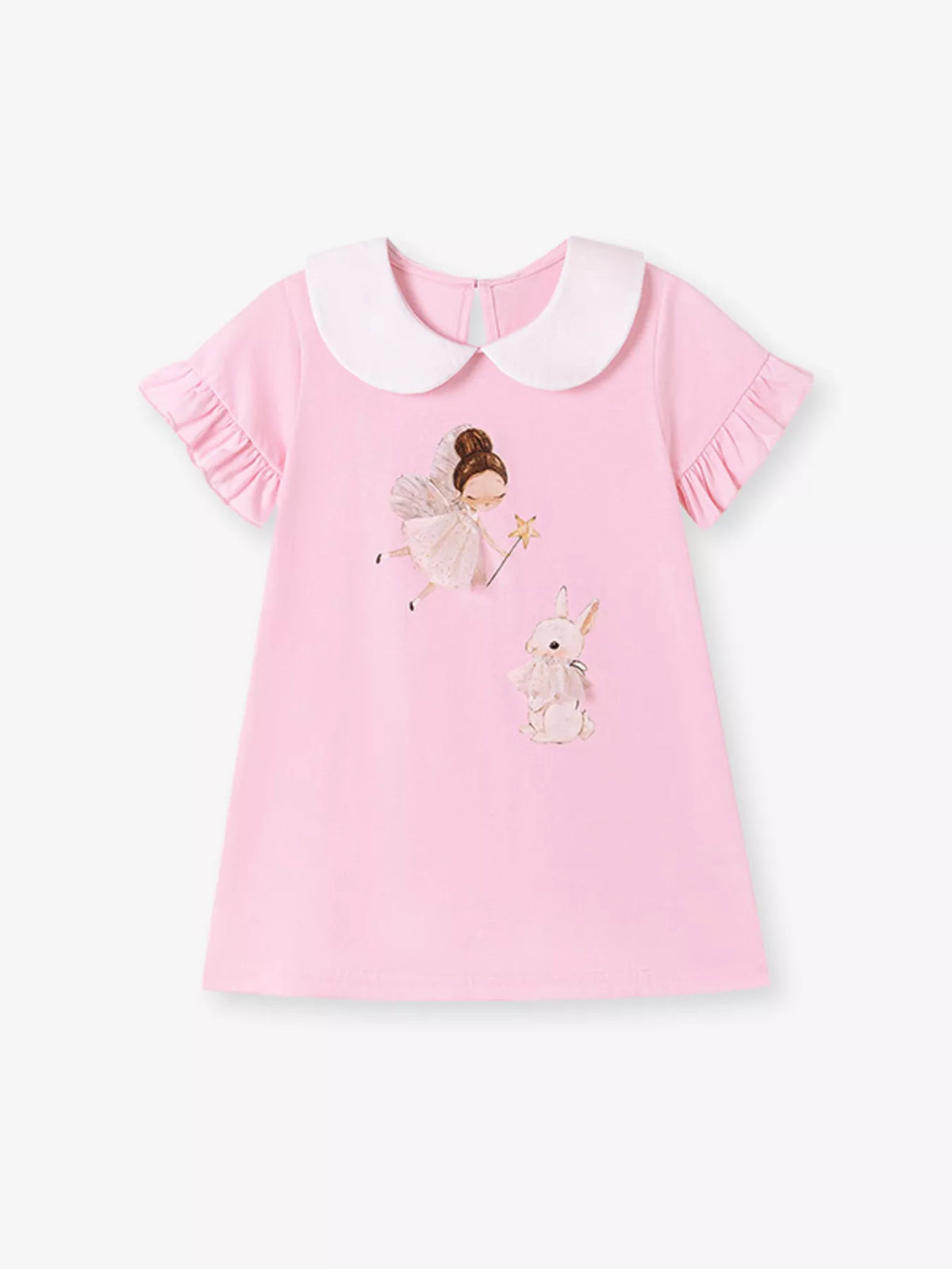 Children's Peter Pan Collar Short Sleeve Dress