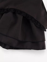 Tie-Shoulder Ruffled Mini Dress