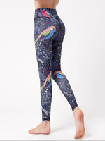 Printed High Waist Active Leggings - Ladyez