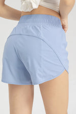 Elastic Waist Active Shorts - Ladyez