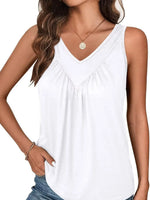 Ruched V-Neck Tank