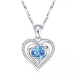 925 Sterling Silver Heart Pendant Necklace
