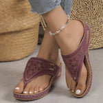 Toe Post Wedge Sandals