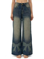 Bow Wide Leg Jeans