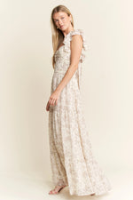 Jade By Jane Full Size Ruffle Sleeve Tiered Maxi Dress Plus Size - Ladyez