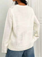 US Flag Round Neck Long Sleeve Sweater