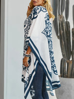 Printed Open Front Cover-Up - Ladyez