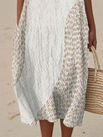 Full Size Round Neck Sleeveless Casual Midi Dress Plus Size