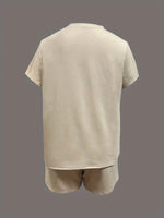 Daisy Short Sleeve Top and Shorts Two Piece Set