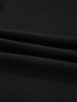 Ribbed Knit Cold Shoulder Sweater