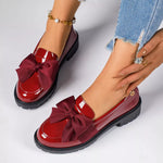 Bow Round Toe Loafers