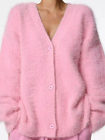 V-Neck Button-Down Cardigan