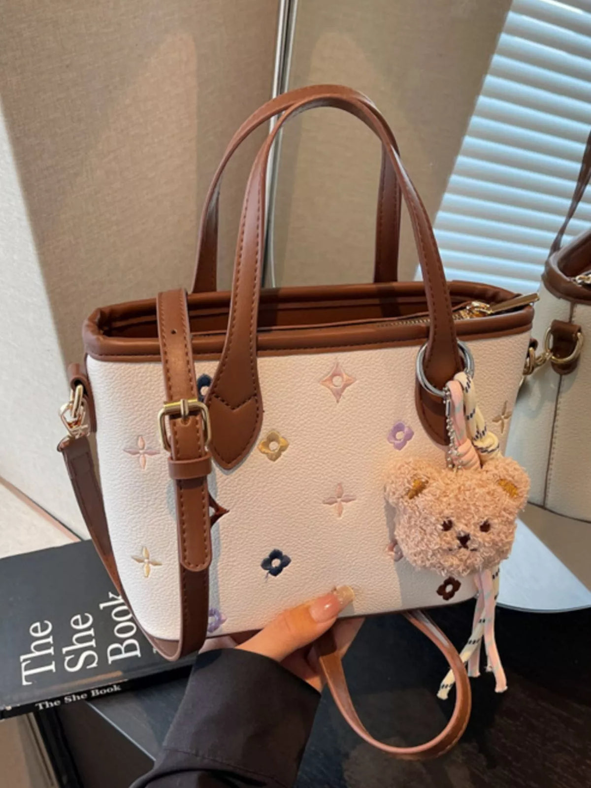 Embroidered Pattern Crossbody Bag