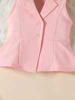 Sleeveless Blazer & Flare Pants Set