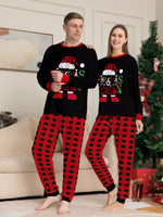 Full Size Matching Family Christmas Pajamas Set with Festive Graphic Plus Size