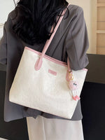 Embossed Pattern Shoulder Bag