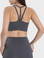 Millennia Square Neck Wide Strap Active Tank - Ladyez