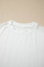 Lace Patchwork Round Neck Long Sleeve Top