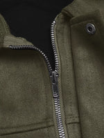 Zip Up Drop Shoulder Jacket