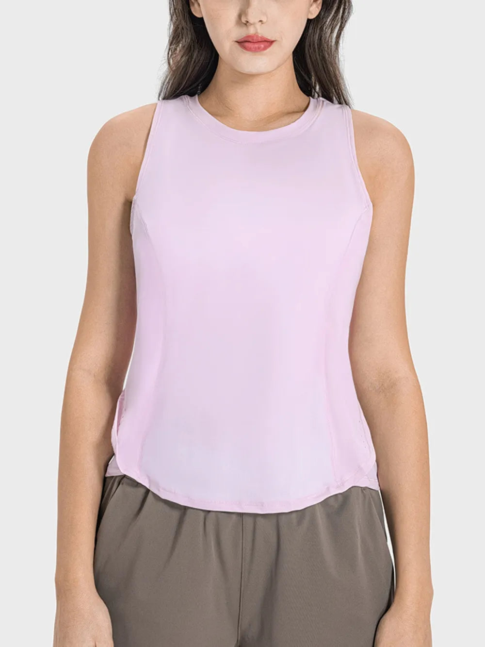 Millennia Round Neck Active Tank - Ladyez
